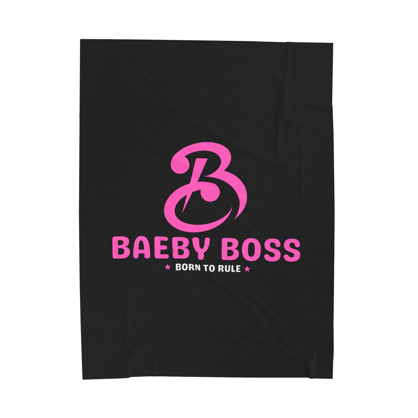 Baeby Boss Plush Blanket Black