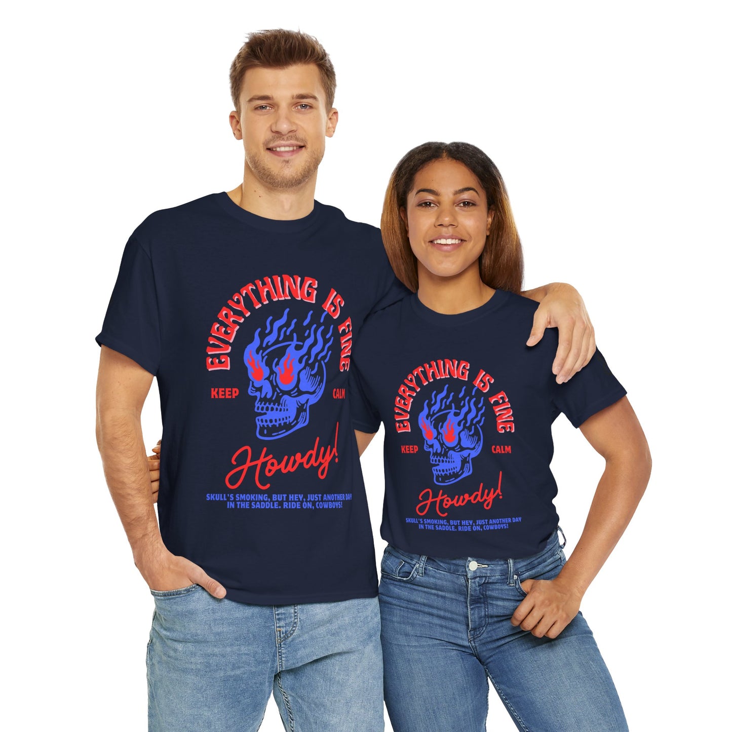 Psychedelic Relaxation Tee – Keep Calm and Howdy - Unisex T Shirt