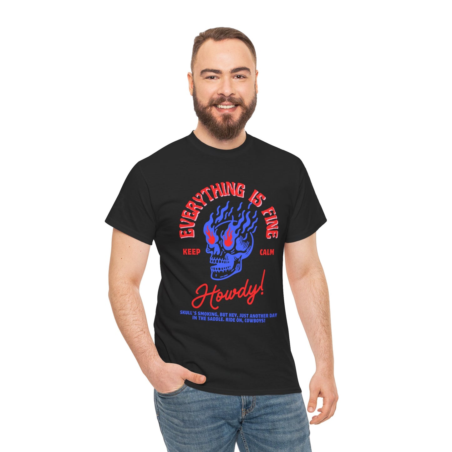 Psychedelic Relaxation Tee – Keep Calm and Howdy - Unisex T Shirt