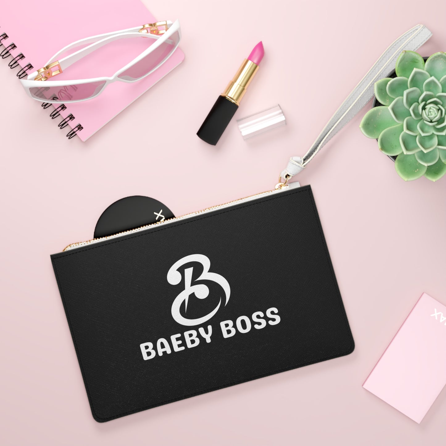 Baeby Boss Stylish Clutch Bag - Black White