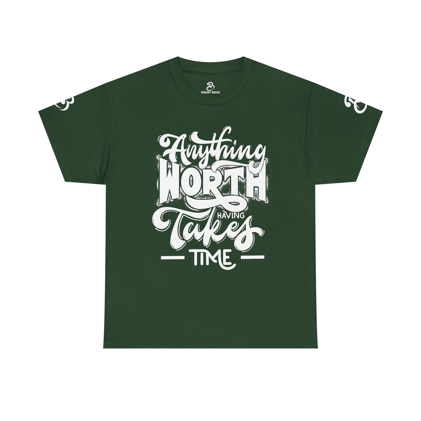 Anything Worth Takes Time - Unisex Heavy Cotton Tee