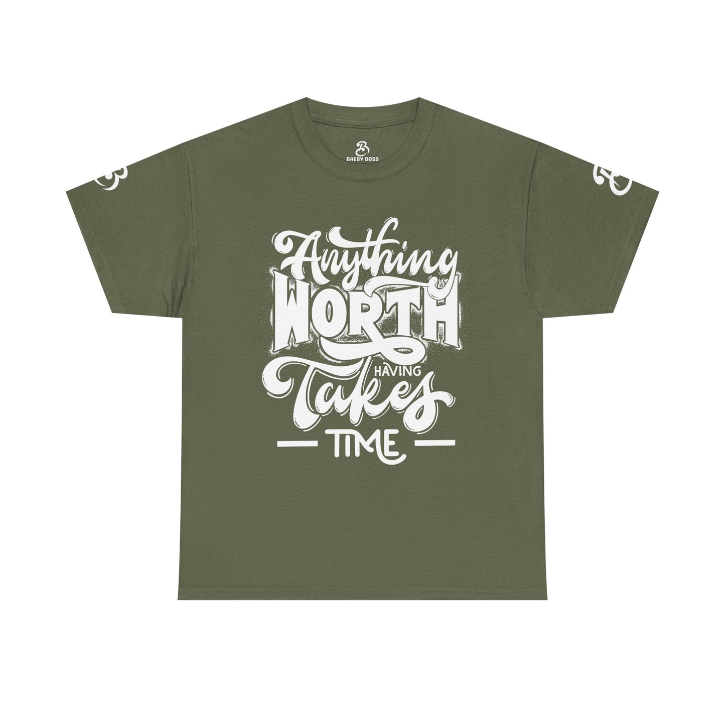 Anything Worth Takes Time - Unisex Heavy Cotton Tee