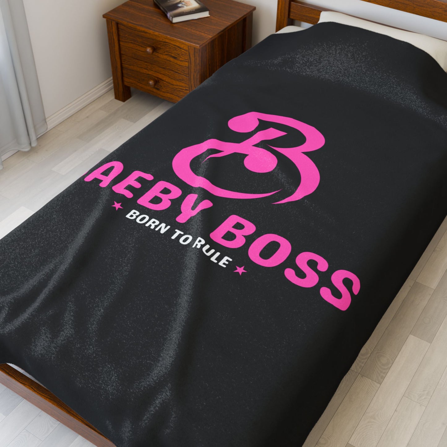 Baeby Boss Plush Blanket Black