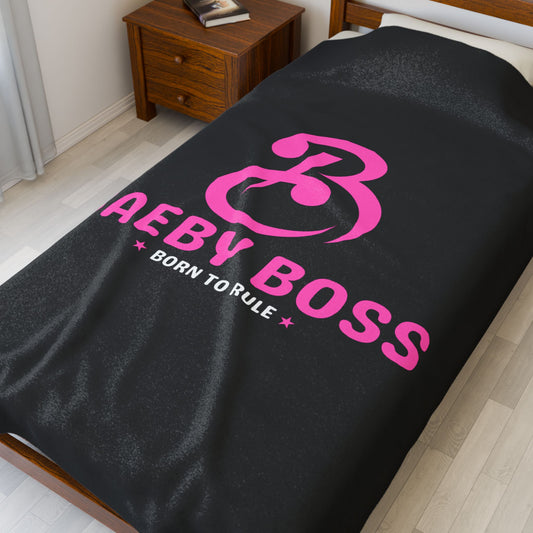 Baeby Boss Plush Blanket Black