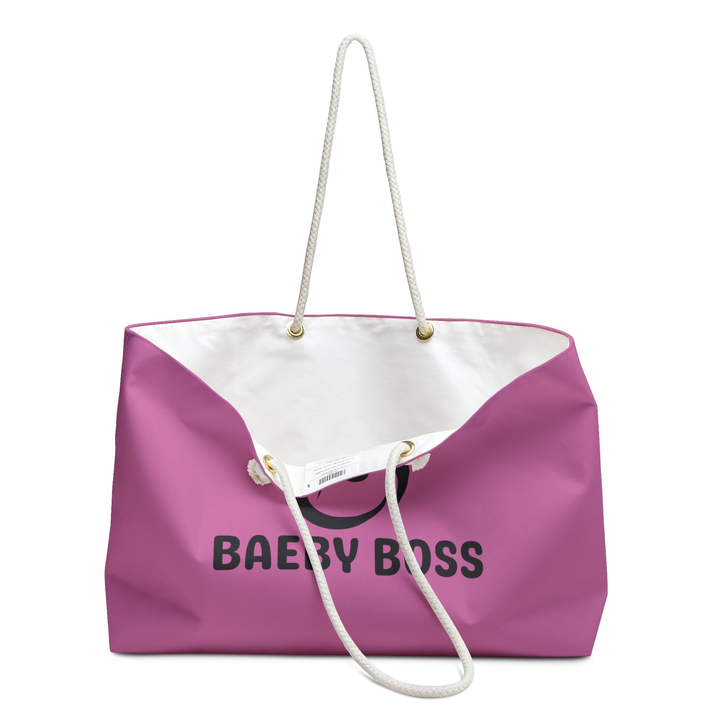 Baeby Boss Tote - Stylish Weekender Bag Pink