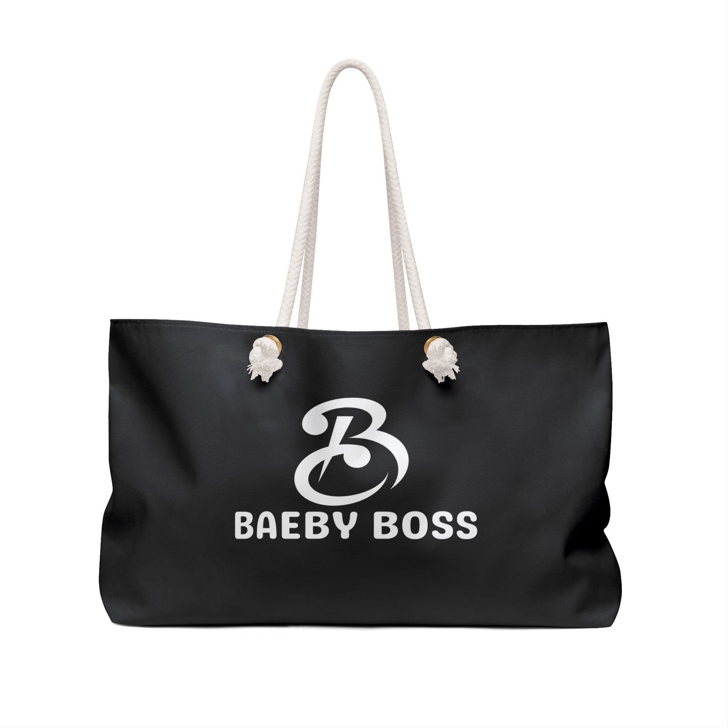 Baeby Boss Tote - Stylish Baeby Boss Weekender Bag Black White