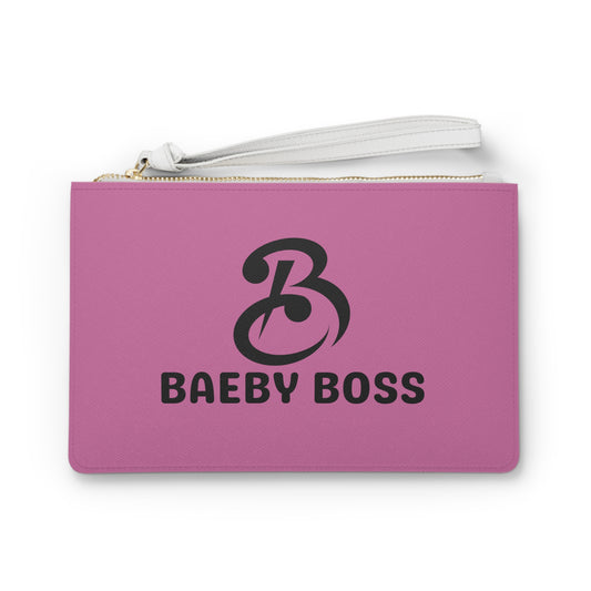 Baeby Boss Stylish Clutch Bag - Pink Black
