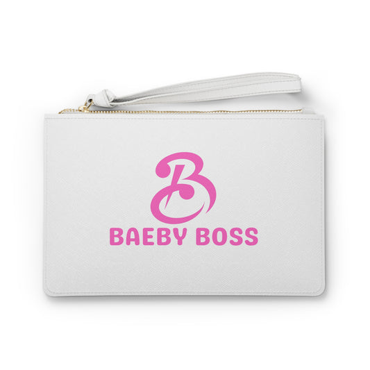 Baeby Boss Stylish Clutch Bag - White Pink