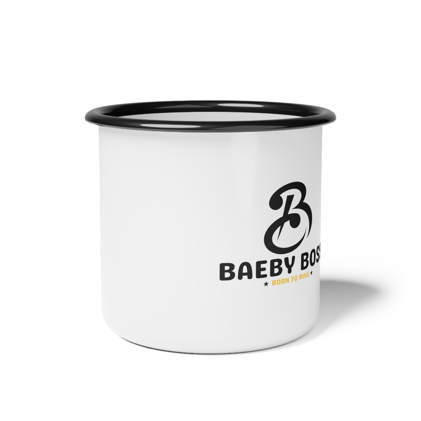 Baeby Boss Stylish Enamel Camp Cup - Perfect for Camping, Gifts, Coffee Lovers, Outdoor Adventures, and Personalization