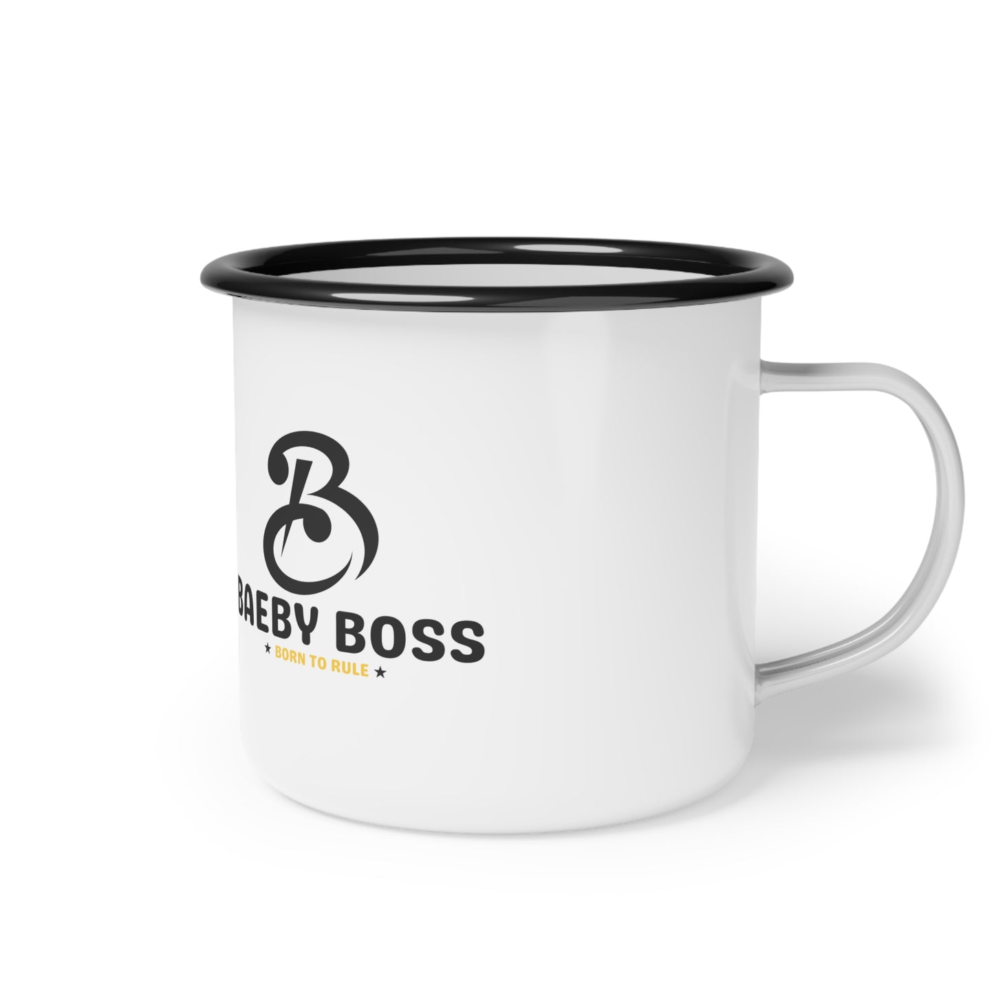 Baeby Boss Stylish Enamel Camp Cup - Perfect for Camping, Gifts, Coffee Lovers, Outdoor Adventures, and Personalization