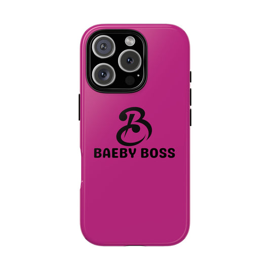 Baeby Boss Phone Case, Tough Phone Cover - Pink