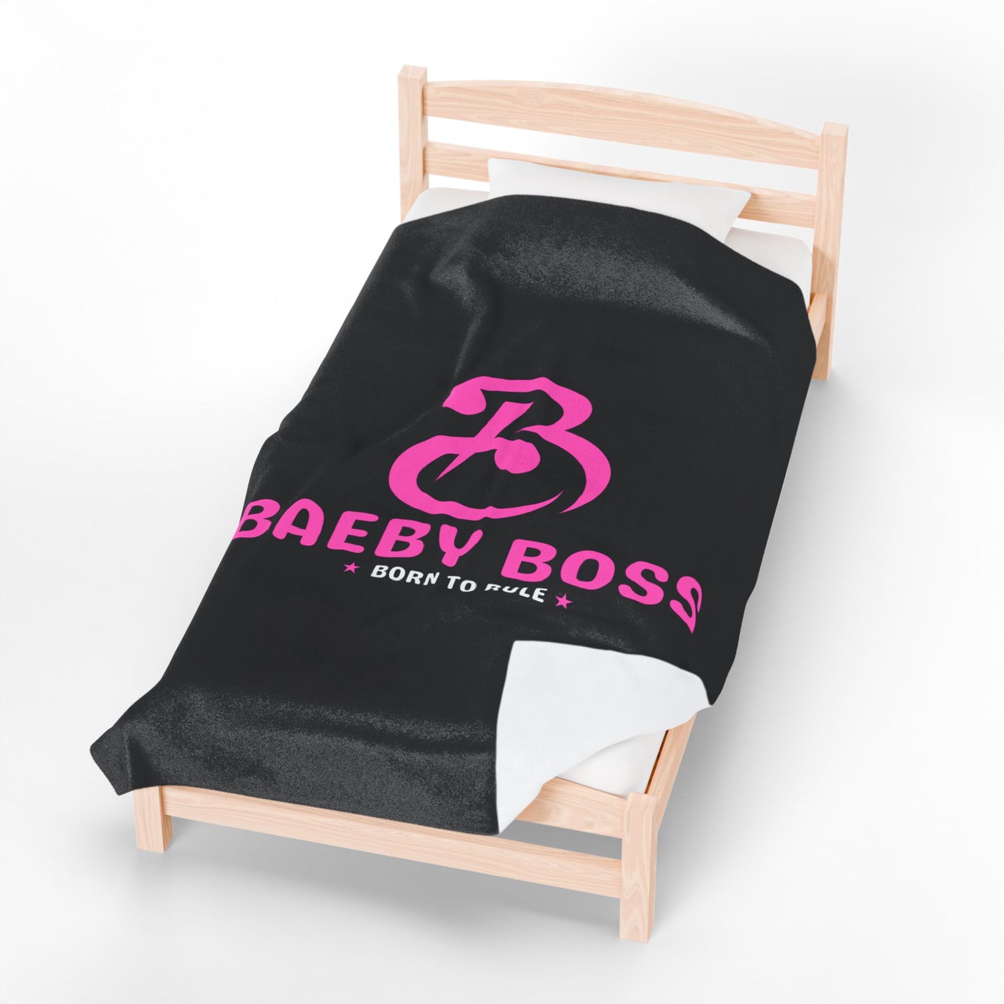 Baeby Boss Plush Blanket Black
