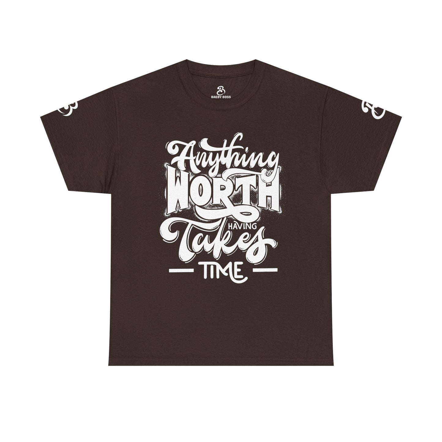 Anything Worth Takes Time - Unisex Heavy Cotton Tee
