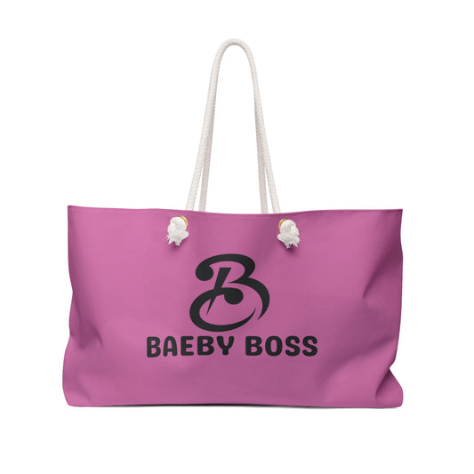 Baeby Boss Tote - Stylish Weekender Bag Pink