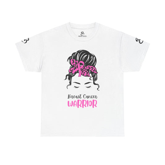 Breast Cancer Warrior Tee, Support Cancer Awareness, Unisex Cotton Shirt, Pink Ribbon Apparel, Fighters & Survivors