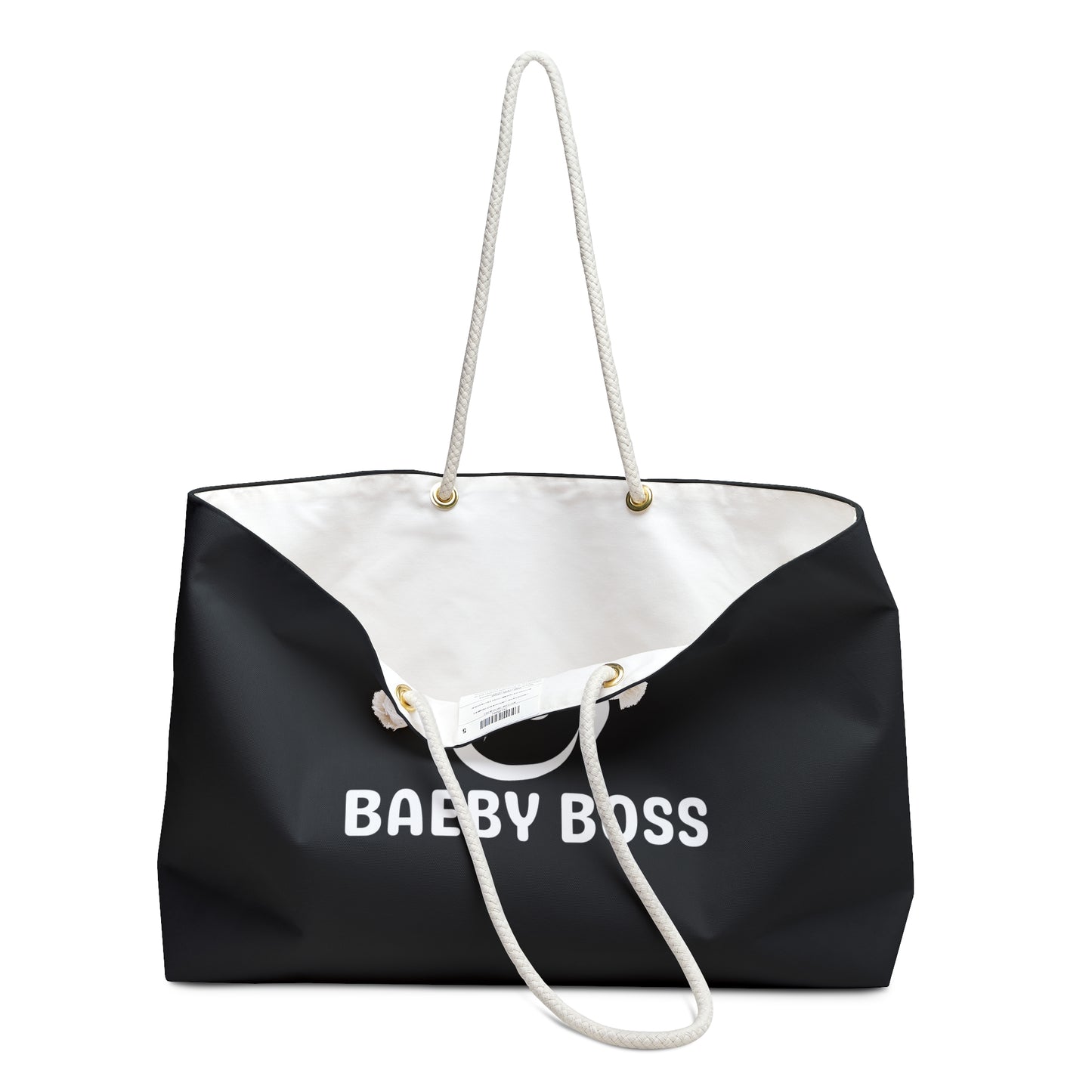Baeby Boss Tote - Stylish Baeby Boss Weekender Bag Black White