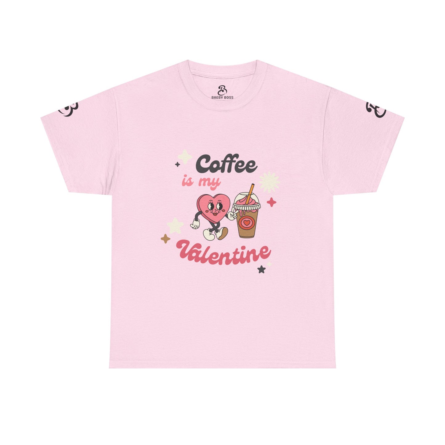 Coffee Is My Valentine Tee - Cute Unisex Cotton Shirt for Coffee Lovers