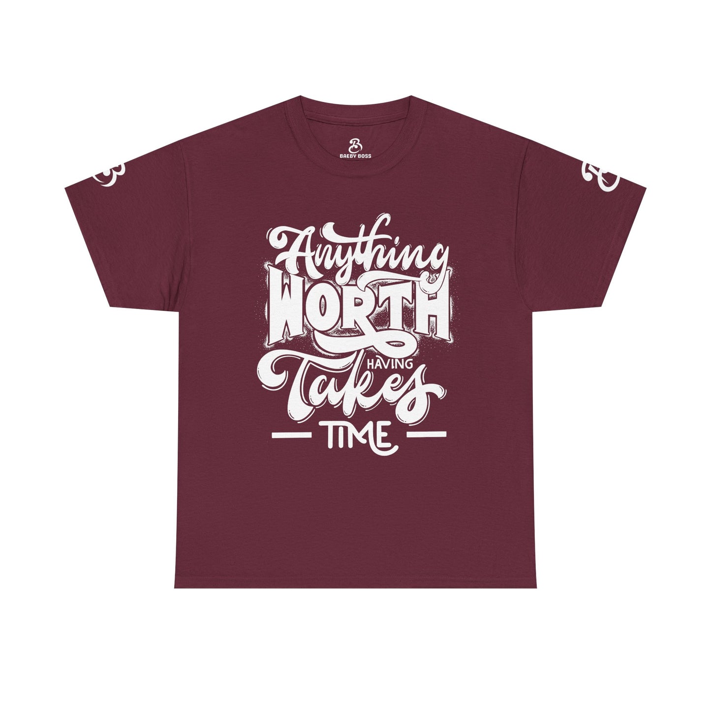 Anything Worth Takes Time - Unisex Heavy Cotton Tee