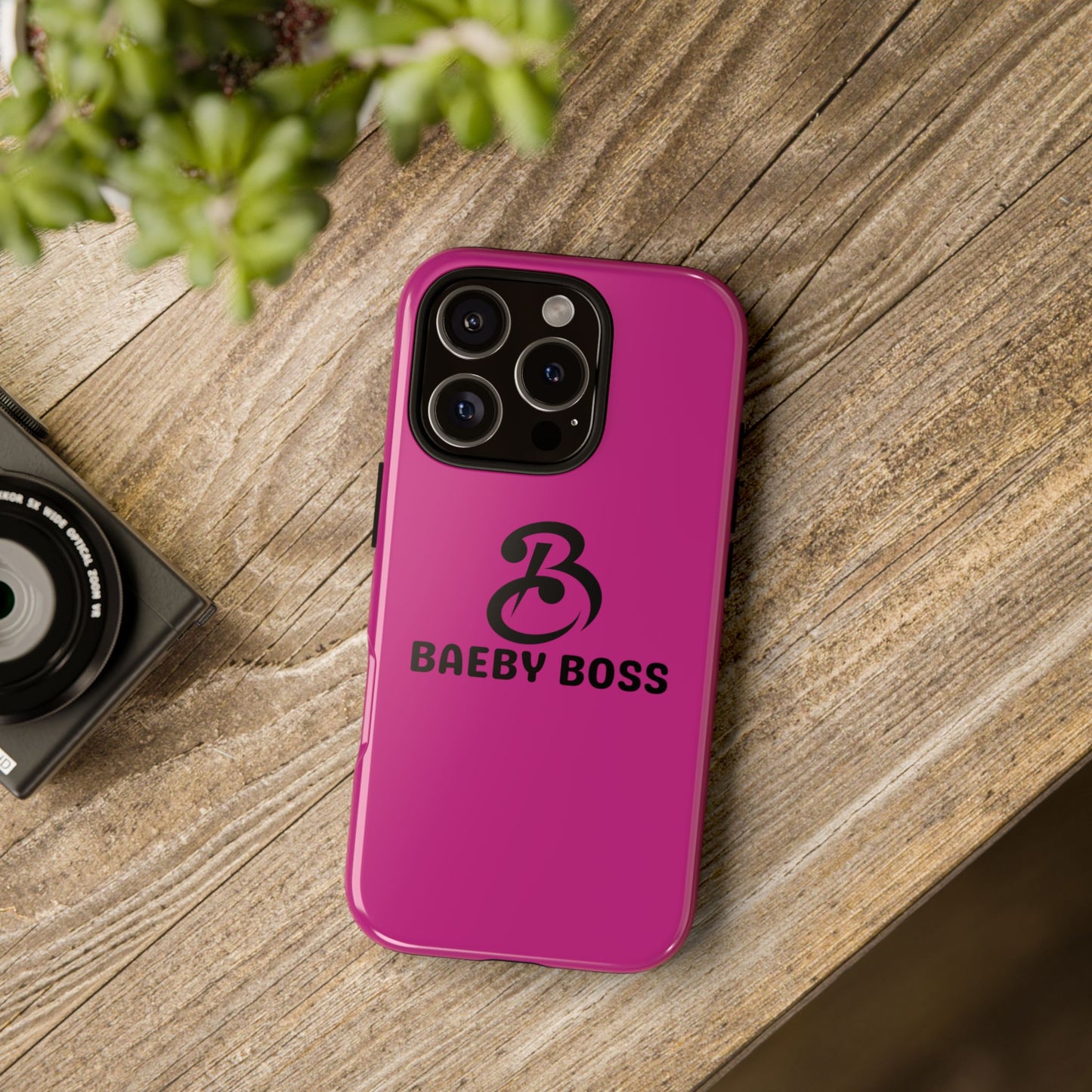 Baeby Boss Phone Case, Tough Phone Cover - Pink