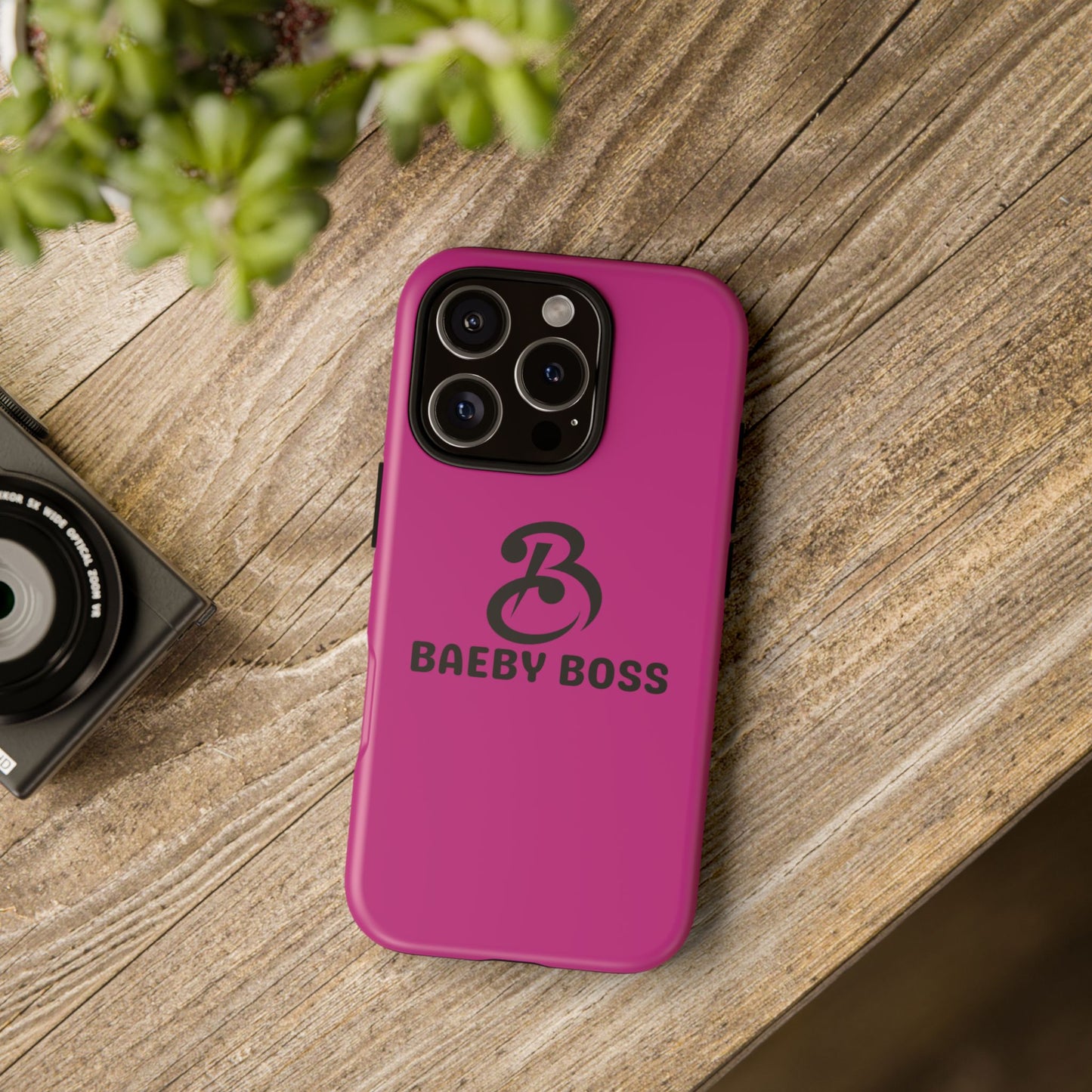 Baeby Boss Phone Case, Tough Phone Cover - Pink