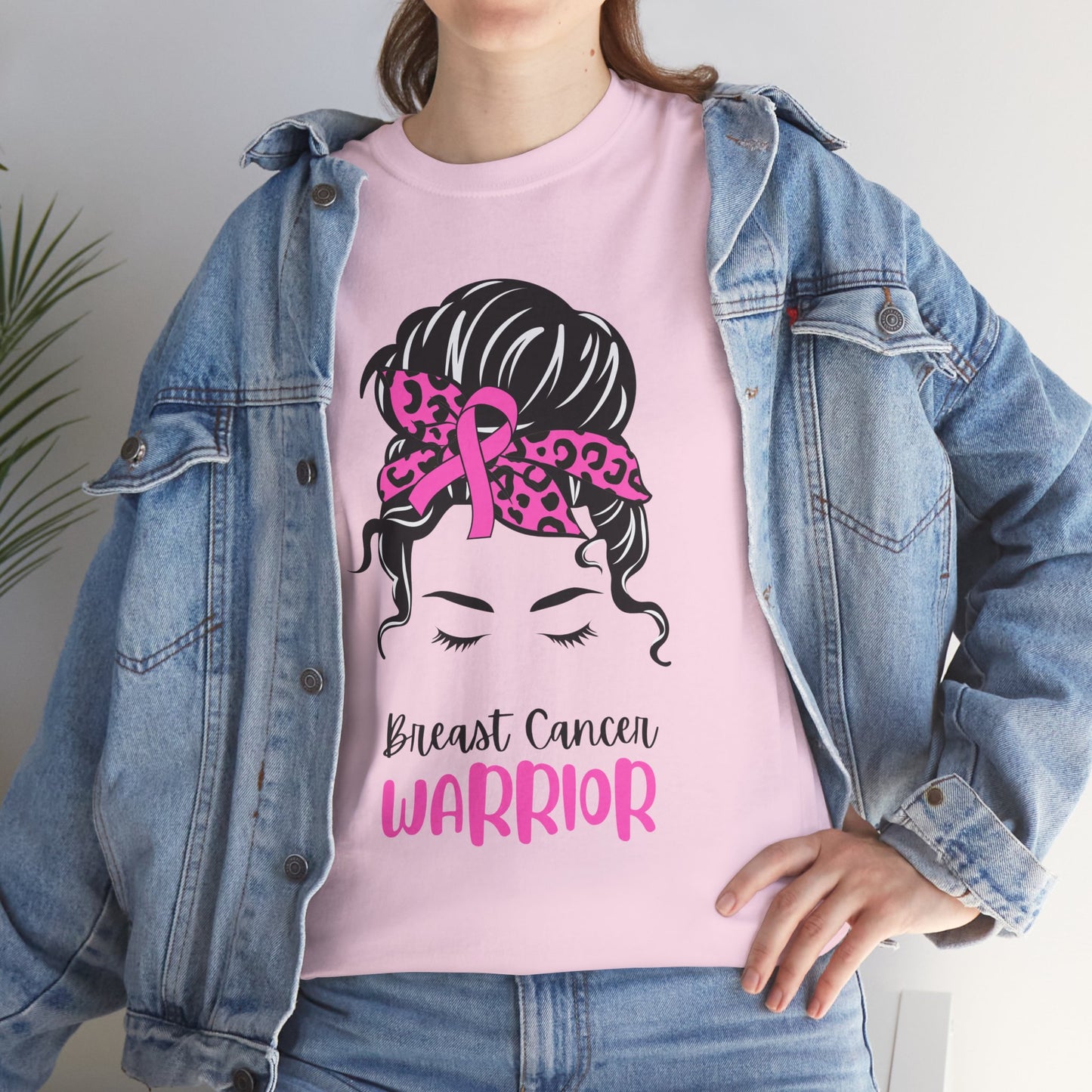 Breast Cancer Warrior Tee, Support Cancer Awareness, Unisex Cotton Shirt, Pink Ribbon Apparel, Fighters & Survivors