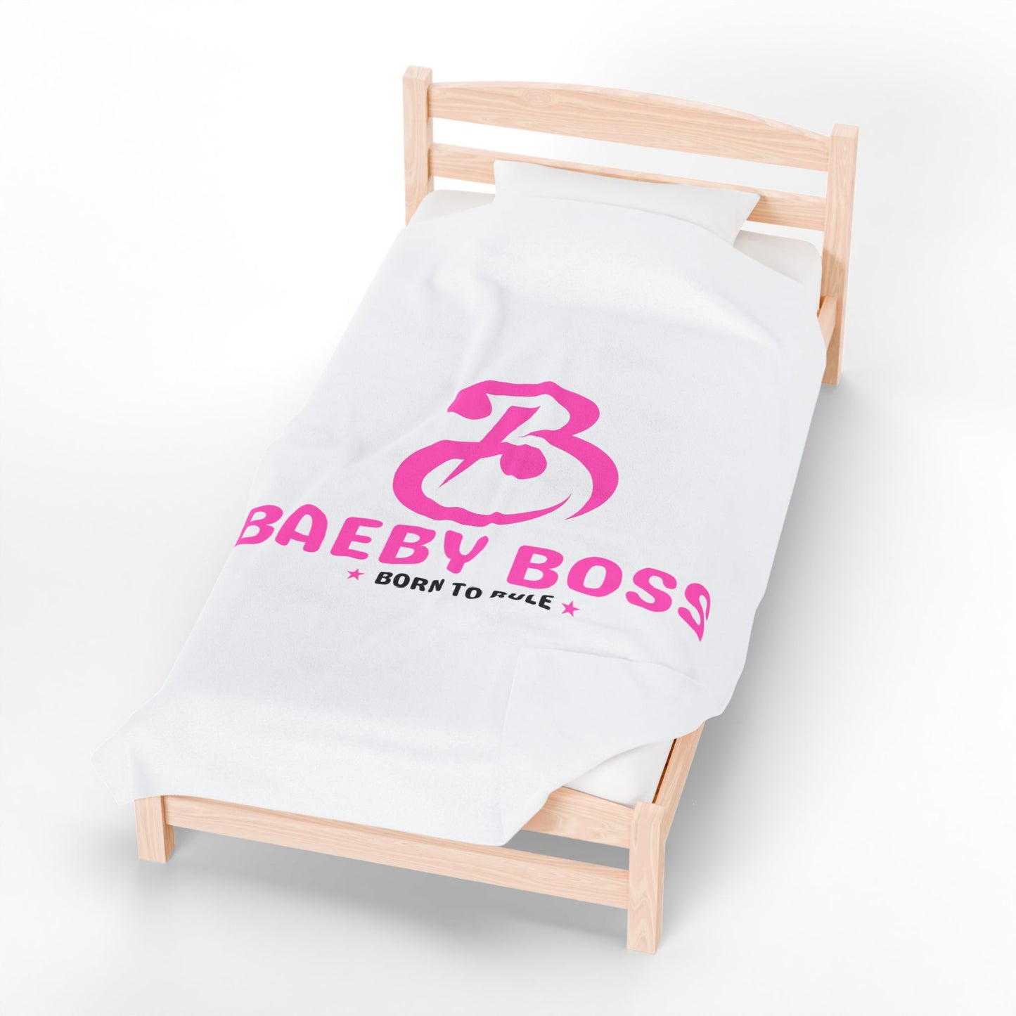 Baeby Boss Plush Blanket White