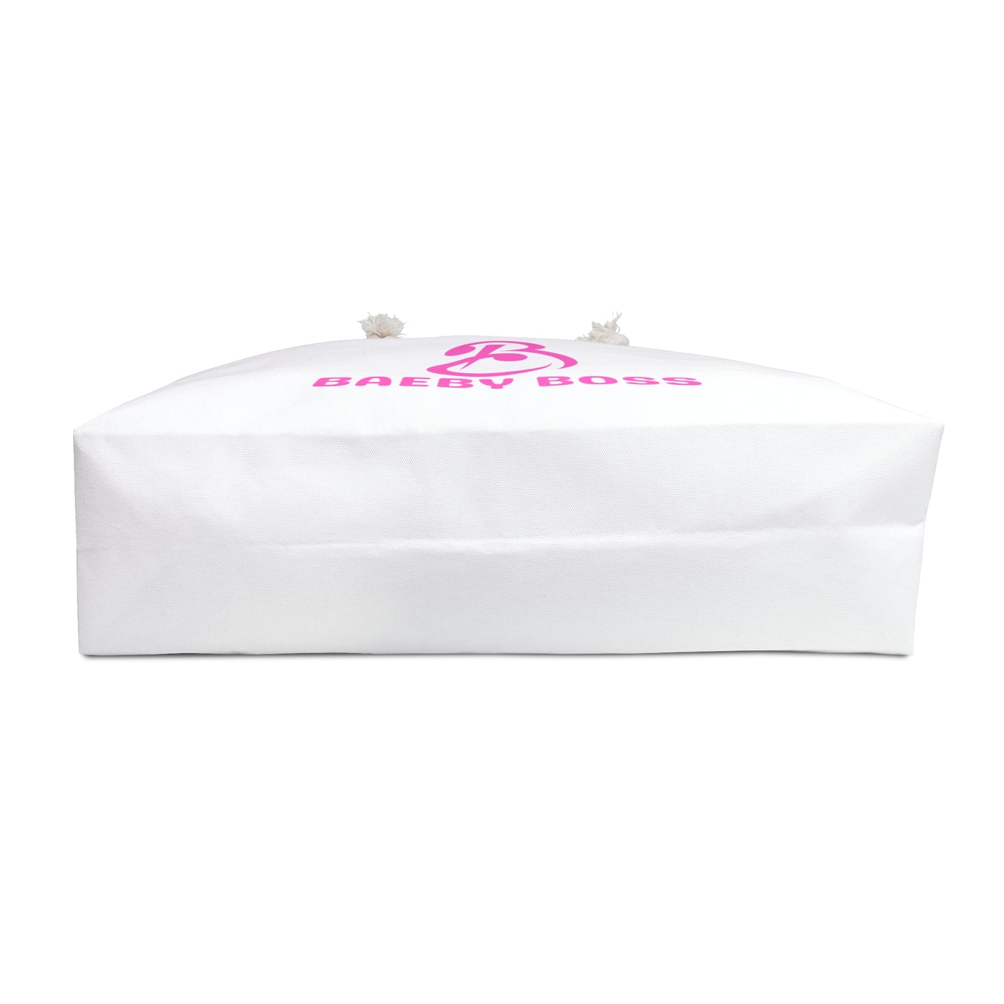 Baeby Boss Tote - Stylish Weekender Bag White Pink