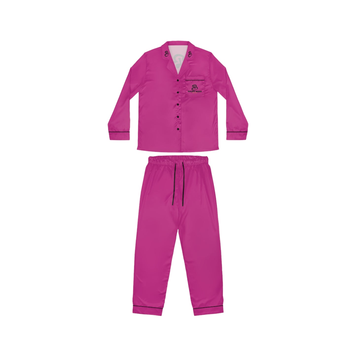 Baeby Boss Women's Satin Pajamas (Pink)