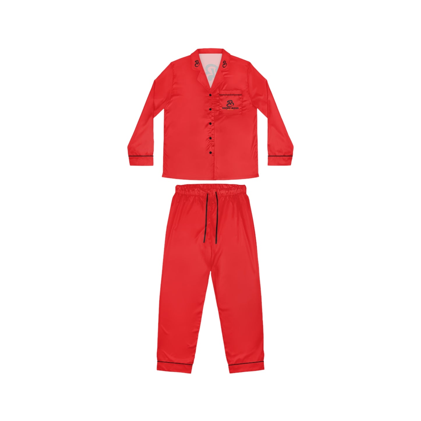 Baeby Boss Women's Satin Pajamas (Red)