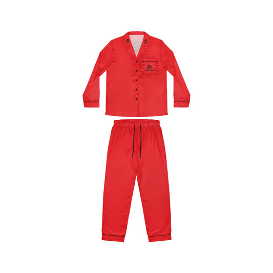 Baeby Boss Women's Satin Pajamas (Red)